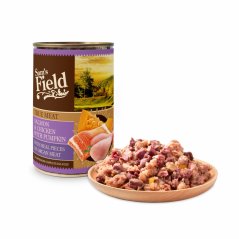 Sam's Field True Salmon & Chicken with Pumpkin, superprémiová konzerva, 400 g (Sams Field)