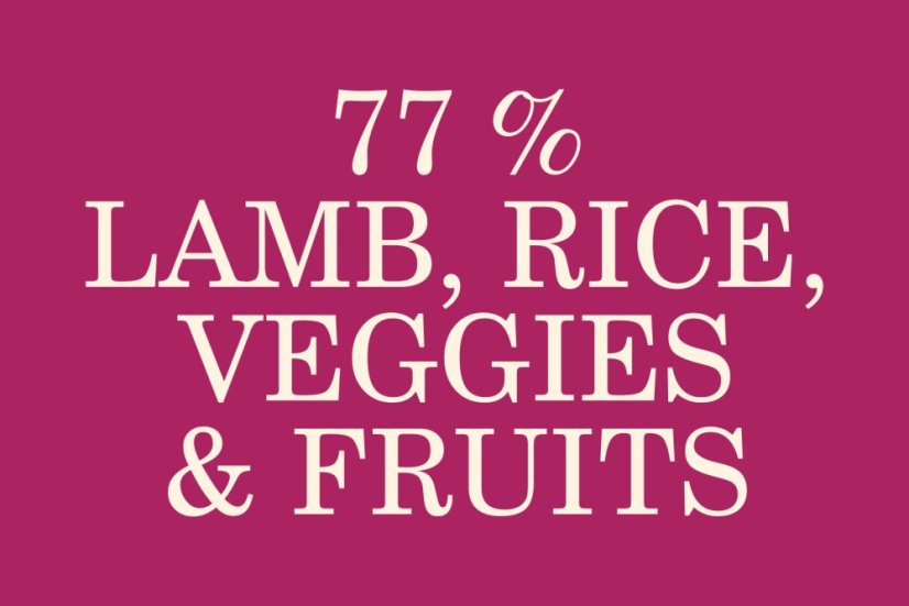 13 kg, Sam's Field Low Grain Adult Large Lamb - Free Range, superprémiove granule pre dospelých psov veľkých a obrích plemien s jahňacím z voľného chovu, (Sams Field bez pšenice)