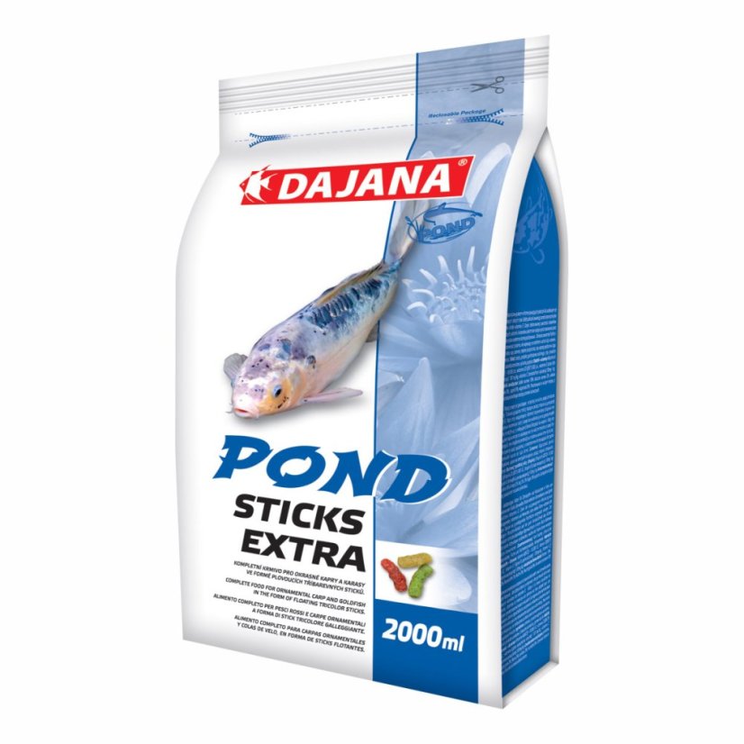 Dajana Pond sticks extra krmivo pre koi a ostatné jazierkové ryby 2 l