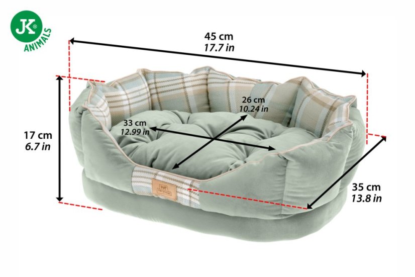 Ferplast pelech Charles 50 modrý 45 x 35 x 17 cm