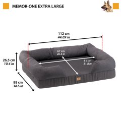Ferplast MEMOR ONE XL ortopedický pelech 112 x 88 x 26,5 cm
