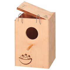 FERPLAST NIDO SMALL hniezdiaca búdka pre exotické vtáky 13×12×17 cm