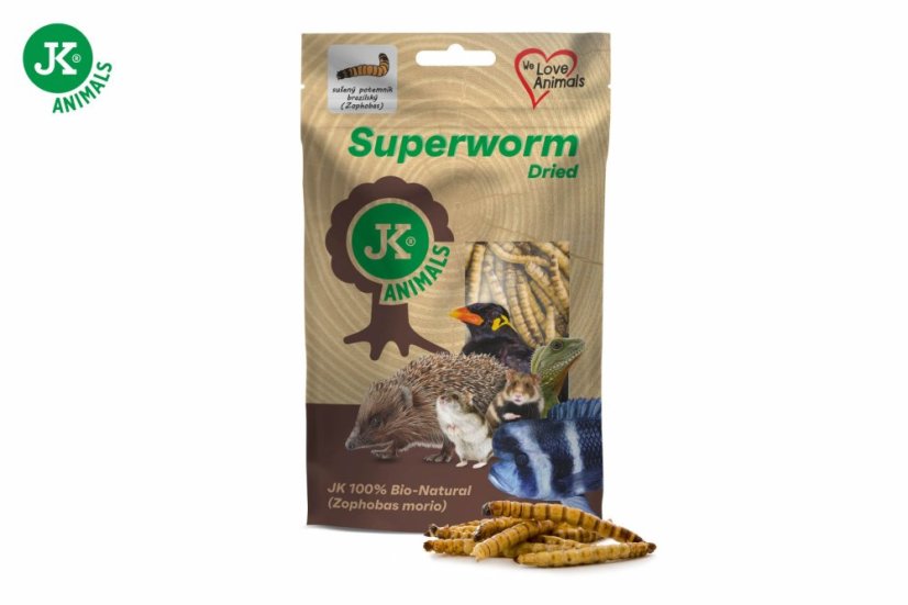 JK ANIMALS, sušený potemník brazilský, 80 g