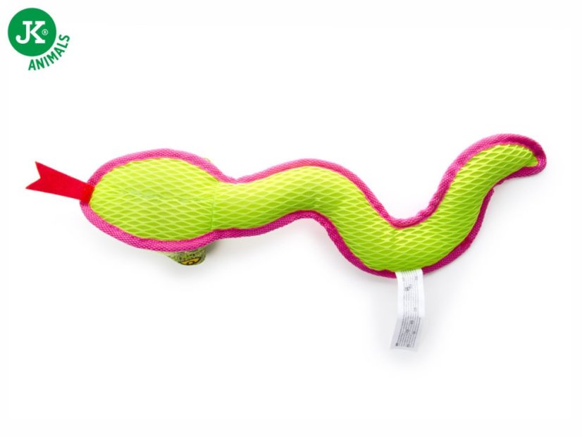 JK ANIMALS, Had plyšová pískacia hračka s TPR prvkami, veľkosť 42 cm