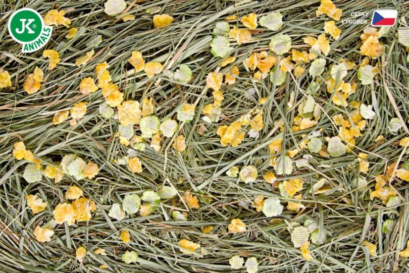 JK Prírodné seno s hrachom a kukuričnými lupienkami 0,5 kg