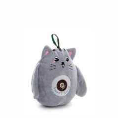 JK ANIMALS, Plyšová mačka 16 cm, plyšová pískacia hračka