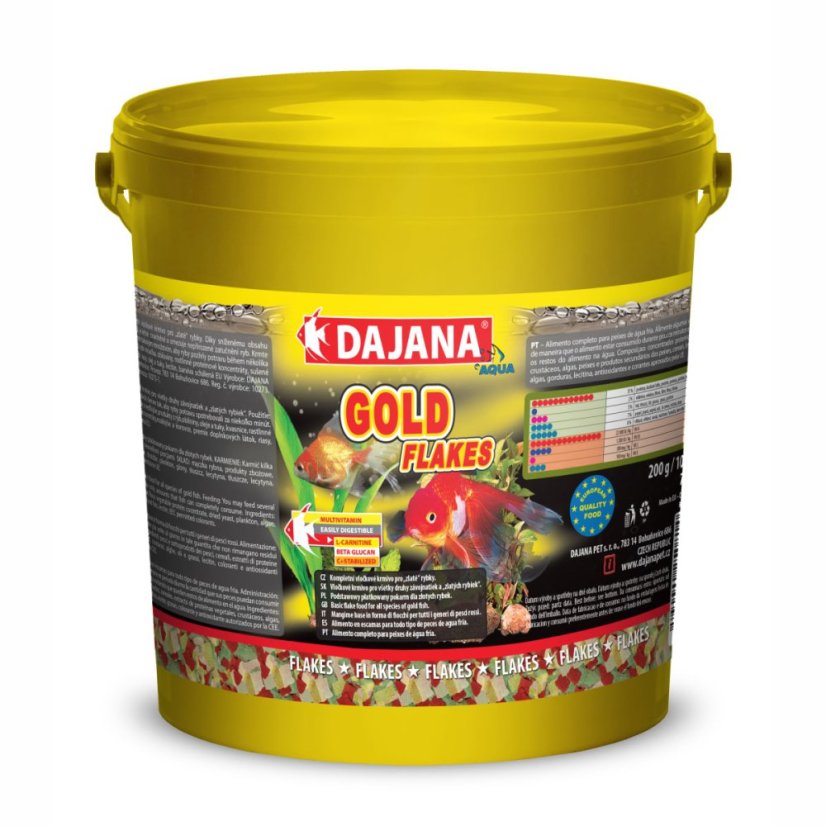 Dajana Gold Flakes, vločky – krmivo, 10 000 ml