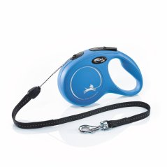 Flexi New Classic (lanko),veľkosť S 8m/12kg, modrá