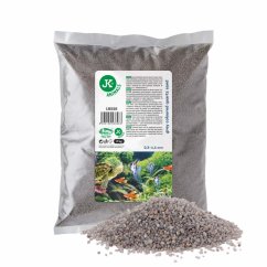 JK ANIMALS Farebný kremičitý piesok sivý, do akvária a terária, 2 kg