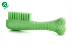 JK ANIMALS TPR Light hrebeň z termoplastickej gumy a EVA peny, zelený, 14 cm