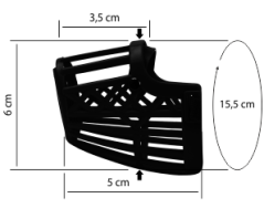JK ANIMALS Plastový náhubok č.1