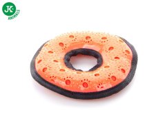 JK ANIMALS, Donut nylonová pískacia hračka s TPR prvkami, veľkosť 16 cm