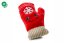 JK ANIMALS plyšová rukavica X-Mas, plyšová pískacia vianočná hračka pre psov, 16 cm