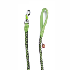 JK ANIMALS Povrazové vodítko Comfort zelené 1,5 cm/120 cm