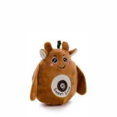 JK ANIMALS, Plyšová kravička 16 cm, plyšová pískacia hračka