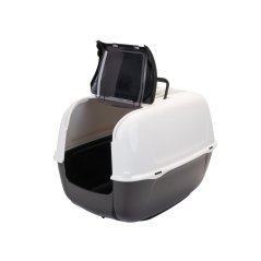 Ferplast PRIMA CABRIO toaleta pre mačky, čierna 39,5 x 52,5 x 38 cm