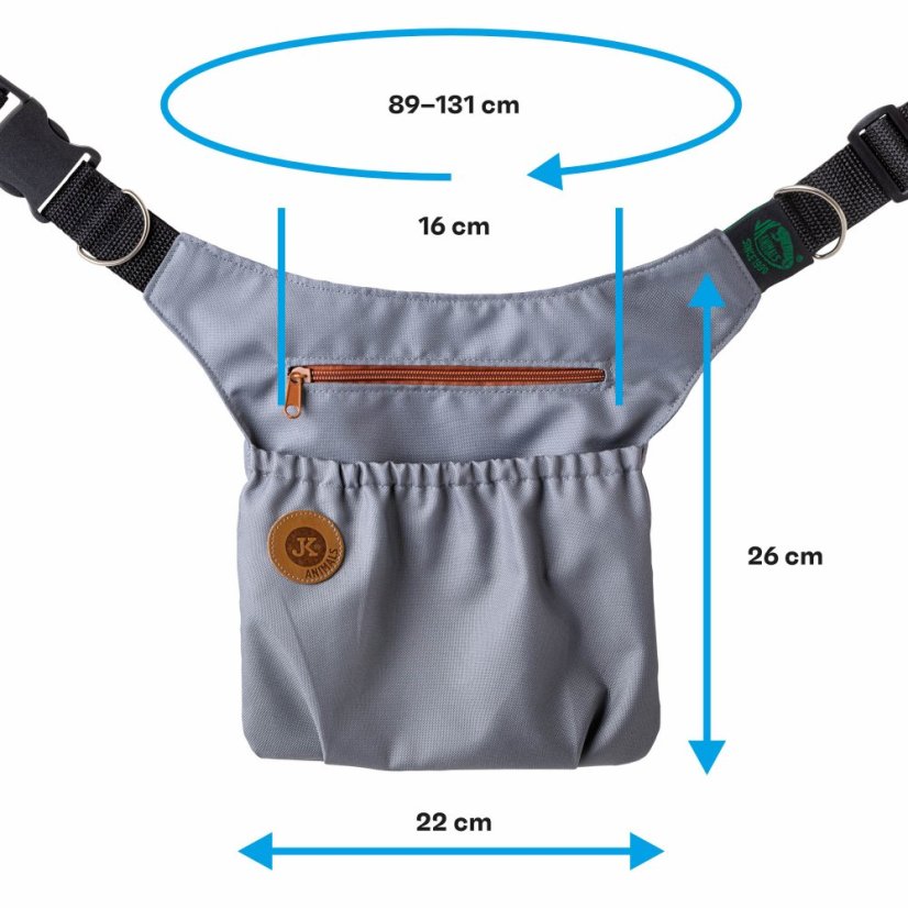 JK ANIMALS pamlsovník 2v1 sivý, 22x26 cm