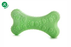 JK ANIMALS TPR Light kosť z termoplastickej gumy a EVA peny, zelená 10,5 cm