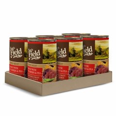 6× 400 g, Sam's Field True Beef Meat with Pumpkin & Pea (Sams Field mäsová konzerva)