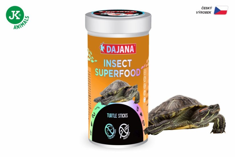 Dajana ISF Turtle Sticks, sticky – krmivo, 250 ml (insect superfood)