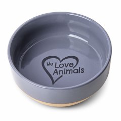 JK ANIMALS YUM DARK GREY - LOVE keramická miska pre psa, 850 ml