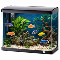 JK ANIMALS A510 Akvárium čierne 51×30×43 cm, 60 l