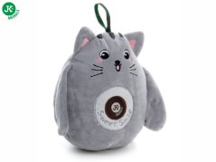 JK ANIMALS, Plyšová mačka 16 cm, plyšová pískacia hračka