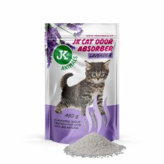 JK Lavender Absorber, pohlcovač zápachov s vôňou levandule, 450 g, podporuje účinok podstielok