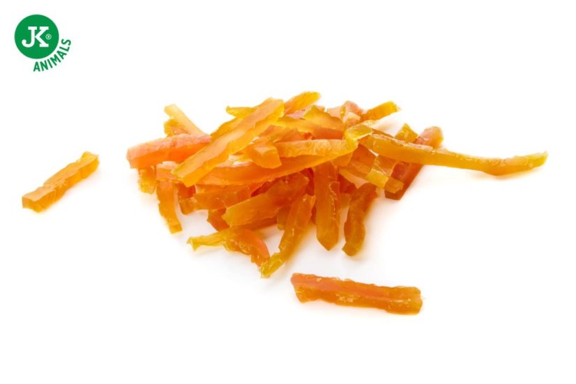 JK Animals sušené kuracie mini prúžky pre šteňatá, mini mäsová steniaca maškrta (Puppies Chicken Mini Strips Meat Snack) 50 g