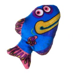 JK ANIMALS Plyšová ryba, modrá, 9 cm