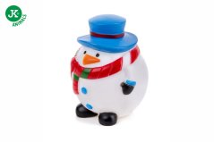 JK ANIMALS Vinylový snehuliak X-MASS - 8,5 cm, vinylová (gumová) hračka