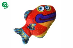 JK ANIMALS Plyšová ryba, červená, 9 cm