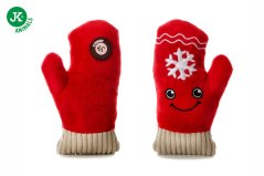 JK ANIMALS plyšová rukavica X-Mas, plyšová pískacia vianočná hračka pre psov, 16 cm