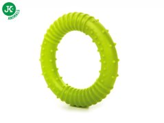 JK ANIMALS, Zelený krúžok odolná (gumová) hračka z TPR termoplastickej gumy, veľkosť 8 cm