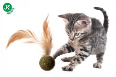 JK ANIMALS gulička s pierkom zo šanty mačacia, 3 cm (12 ks)