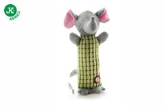 Plyšový slon Long, 28 cm, dlhá plyšová pískacia hračka pre psov