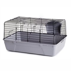 JK ANIMALS klietka pre králiky Black 70, 44×70×37 cm siva
