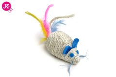 JK ANIMALS, myš s farebnými pierkami, 10 cm
