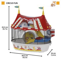 Ferplast CIRCUS FUN klietka pre škrečky 49,5 x 34 x 42,5 cm