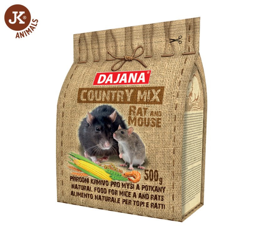 Dajana – COUNTRY MIX, Rat & Mouse 500 g, krmivo pre potkany a myši
