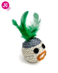 JK Sisal hlava s perím 6 cm