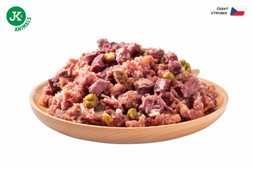 6× 400 g, Sam's Field True Beef Meat with Pumpkin & Pea (Sams Field mäsová konzerva)