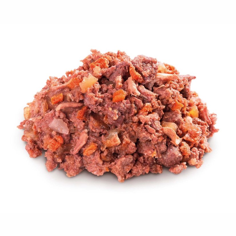 6× 400 g,Sam’s Field True Meat Pork Enriched with Carrot & Linseed Oil for Puppies, superprémiová konzerva,  (Sams Field)