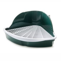 JK ANIMALS toaleta rohová pre králiky a morčatá, zelená, 18×18×25 cm