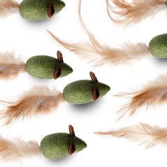 JK ANIMALS myška s pierkom zo šanty mačacie, 4,3 cm (12 ks)