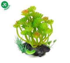 JK ANIMALS Kameň stredný, akvarijná plastová rastlinka, cca 13 cm