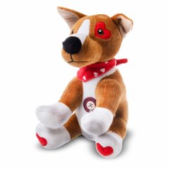JK ANIMALS plyšový psík JEJKI, pískacia hračka, 23 cm