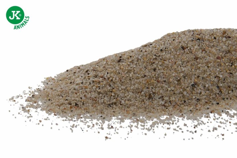 JK ANIMALS Prírodný kremičitý piesok, do akvária a terária, 2 kg