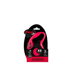 Flexi Classic (pásik),veľkosť XS 3m/12kg, červená