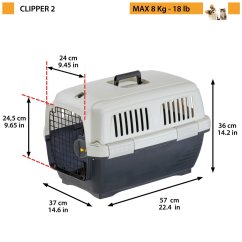 Ferplast Clipper 2 prepravka pre psa 57 x 37 x 36 cm